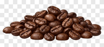Brown Coffee Beans Pile PNG