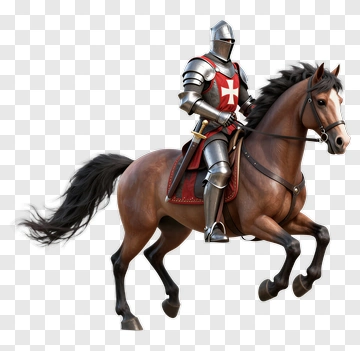Knight Riding A Horse PNG