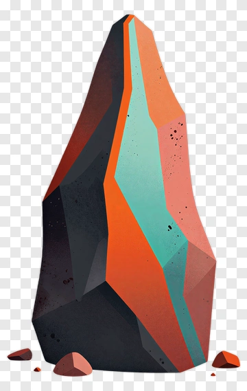 Colorful Rock Formation PNG