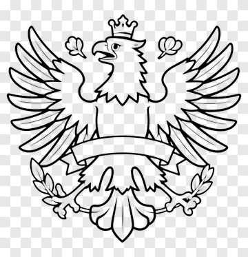 Eagle Crest With Crown And Banner PNG