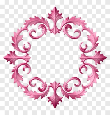 Pink Ornamental Frame PNG