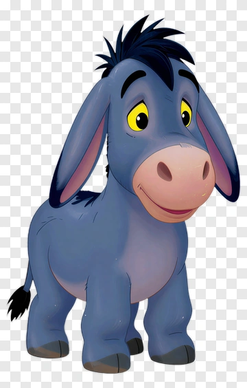 Cartoon Donkey Character PNG