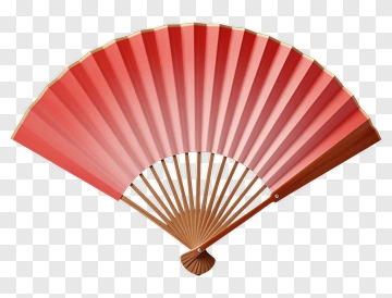 Red Folding Fan PNG