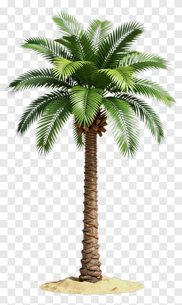 Realistic Palm Tree PNG