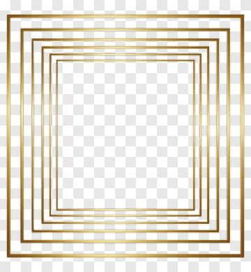 Gold Decorative Frame PNG