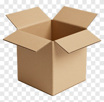 Open Cardboard Box PNG