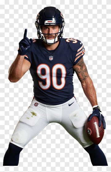 Football Player Holding A Football PNG