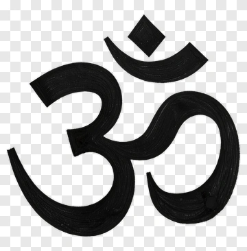 Om Symbol In Black PNG