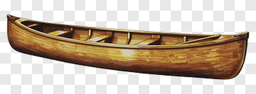 Wooden Canoe PNG