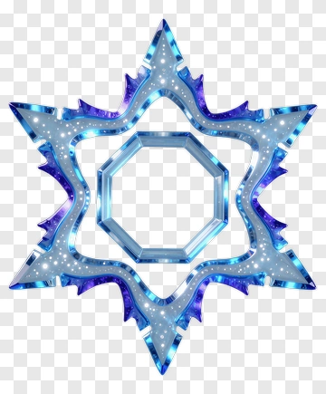 Star-Shaped Decorative Frame PNG