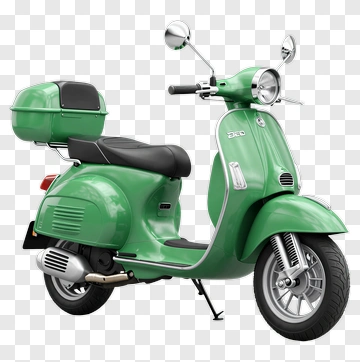 Green Scooter PNG