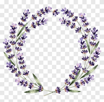 Lavender Wreath PNG