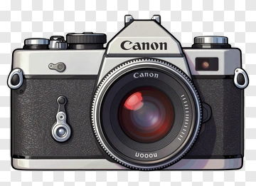 Cartoon Canon Camera PNG