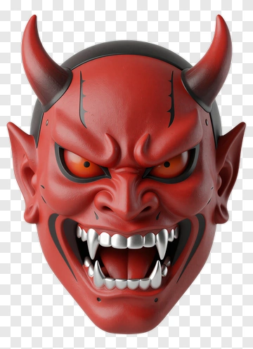 Red Demon Mask PNG