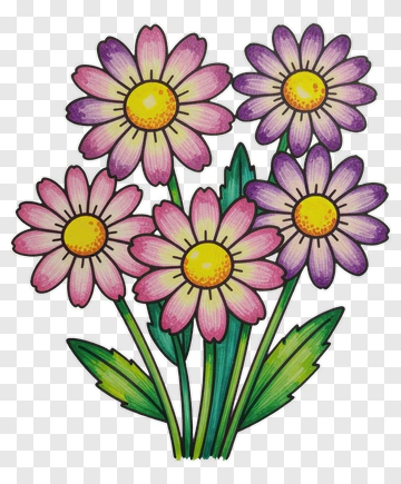 Colorful Flower Bouquet PNG