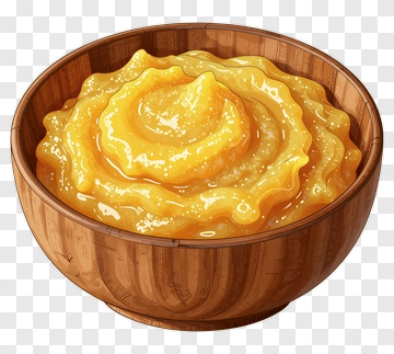 Honey In A Wooden Bowl PNG