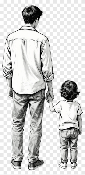 Father And Child Holding Hands PNG