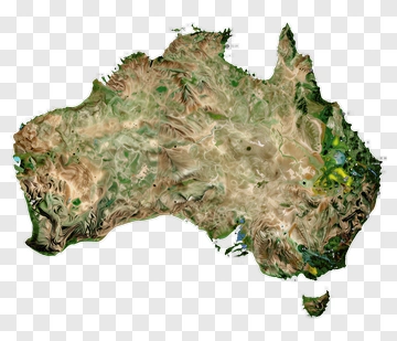 Topographic Map Of Australia PNG