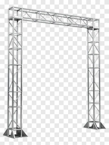 Metal Truss Frame Structure PNG