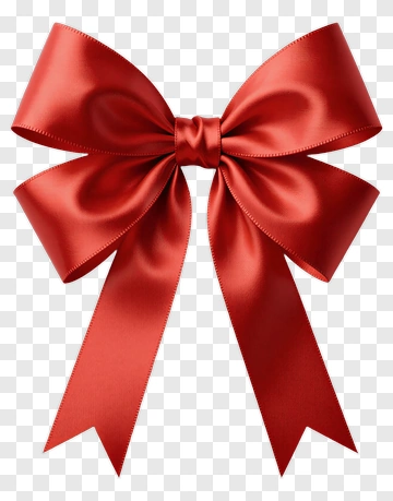 Red Ribbon Bow PNG