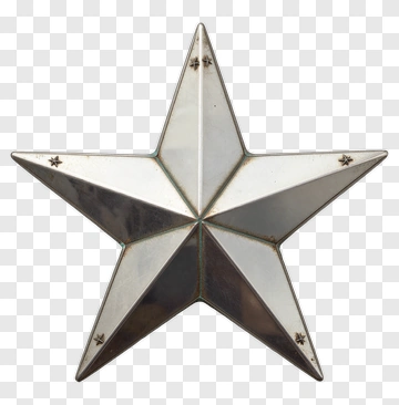 Metal Star Decoration PNG