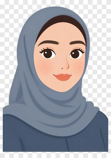 Cartoon Woman Wearing A Hijab PNG