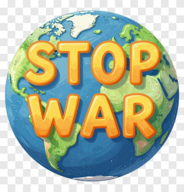 Stop War Earth Globe PNG