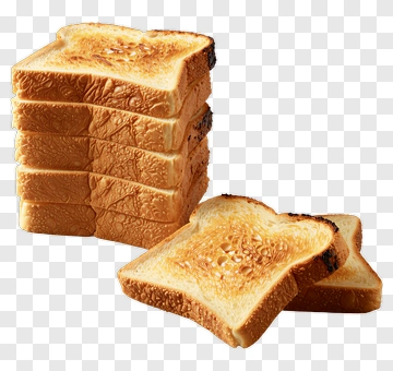 Stack Of Toasted Bread Slices PNG