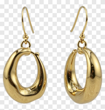 Gold Hoop Earrings PNG