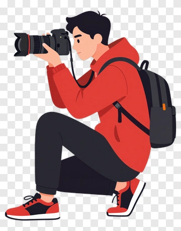 Photographer Taking A Picture PNG