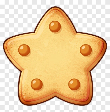 Star-Shaped Cookie PNG