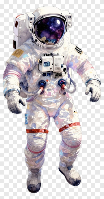 3D Astronaut In Space Suit PNG