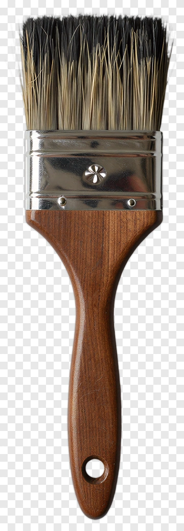 Paint Brush With Wooden Handle PNG