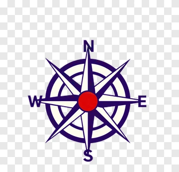 Compass Rose With Cardinal Directions PNG
