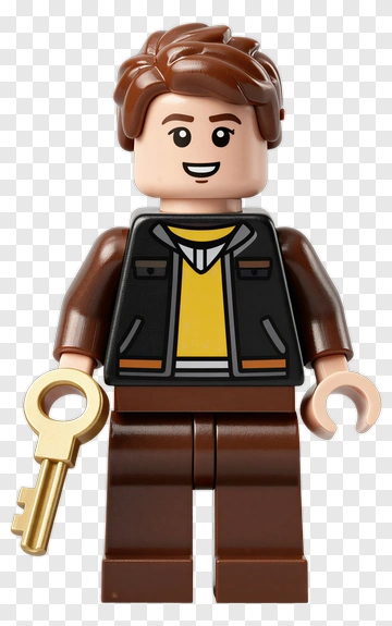 Lego Minifigure Holding A Key PNG