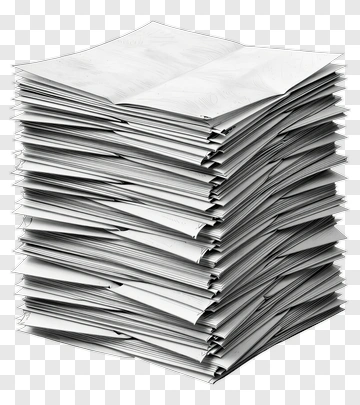 Stack Of Blank Paper PNG