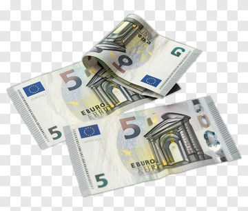 Five Euro Banknotes PNG