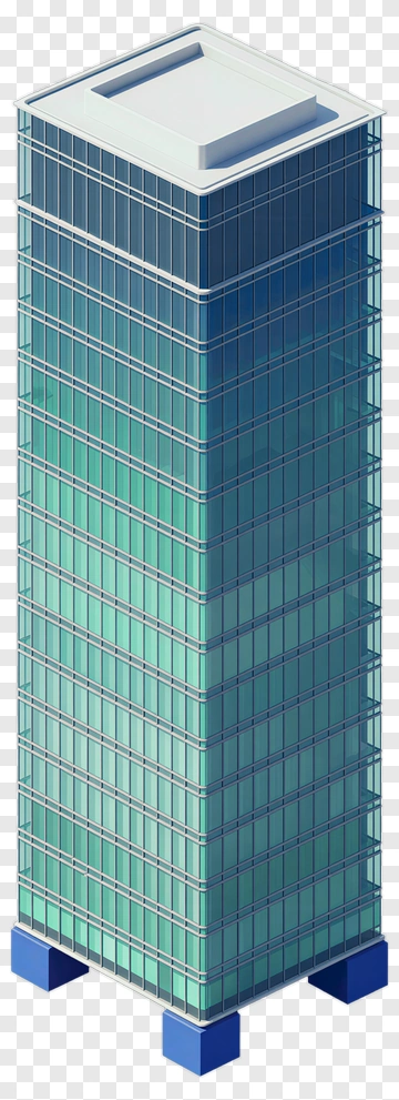 Modern Skyscraper With Glass Facade PNG