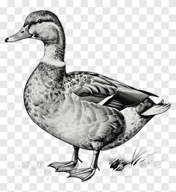 Detailed Illustration Of A Duck PNG