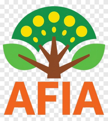 Tree Logo With Afia Text PNG