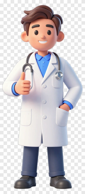 Cartoon Doctor Giving A Thumbs Up PNG