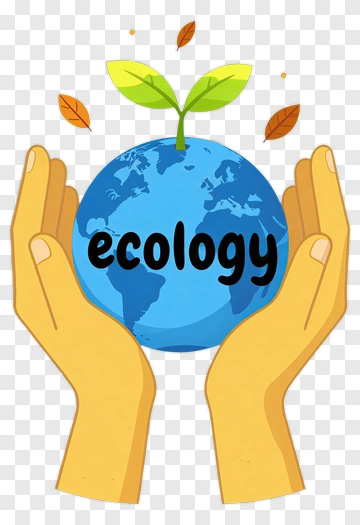 Hands Holding A Globe With Ecology Theme PNG