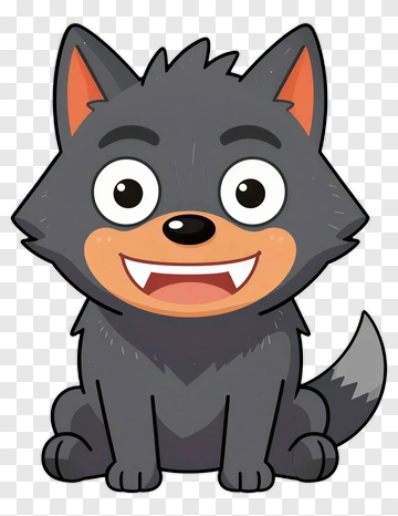 Cartoon Dog With A Happy Expression PNG