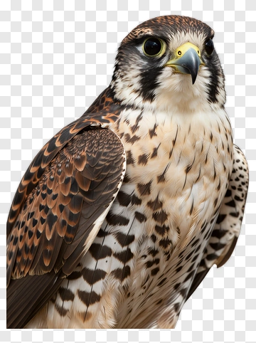 Detailed Portrait Of A Falcon PNG