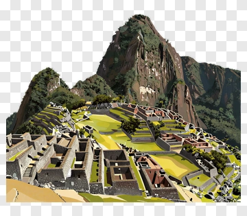 Machu Picchu Ancient Inca City Landscape PNG