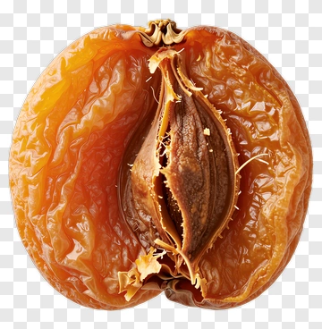 Dried Fruit With Visible Seed PNG