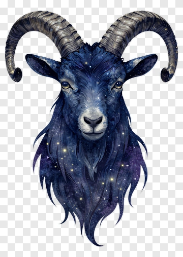 Cosmic Goat Head PNG
