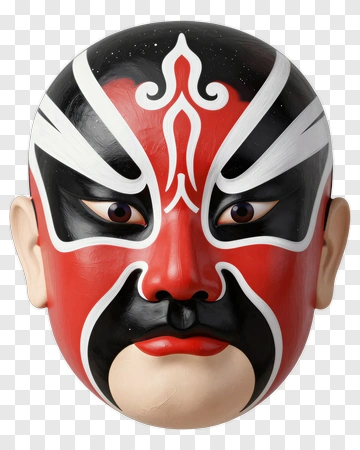 Traditional Chinese Opera Mask PNG