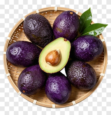 Basket Of Avocados PNG
