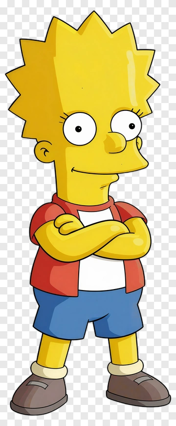 Cartoon Boy With Arms Crossed PNG
